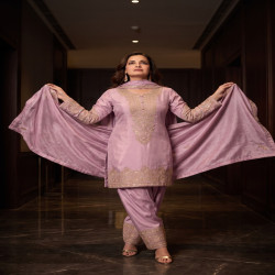 Festive Bollywood Style Farsi Pant Suit Set